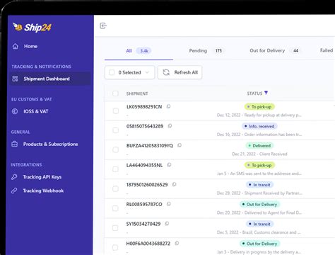 ship24 website.